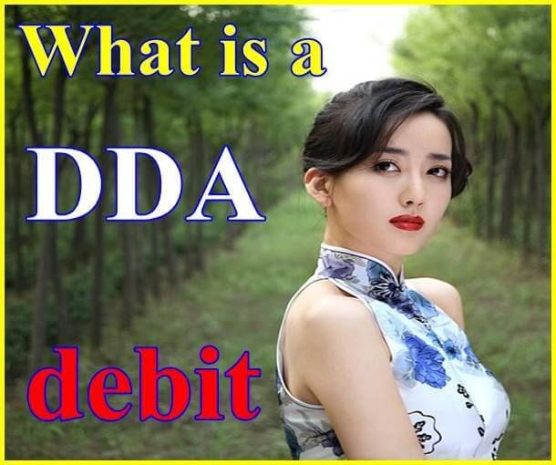 What is a DDA debit?