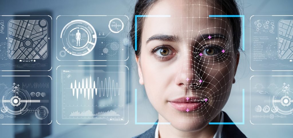 Face recognition technology can be used to verify a person’s face.