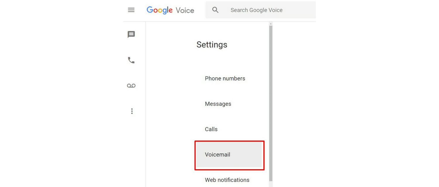 how to delete number from google voice