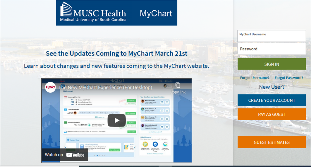 Mychart Musc Login Guide