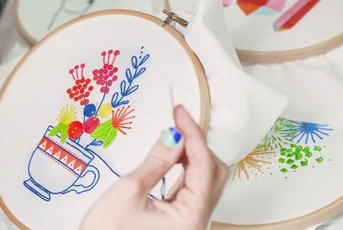 How to hand embroidery