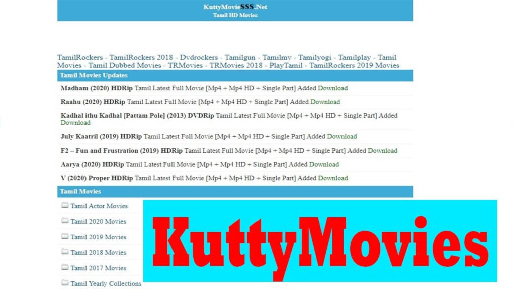 Kuttymovies- The best website for free online movies streaming