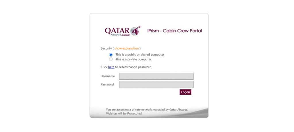 iPrism Qatar Airways Login: A Complete Guide for Employees
