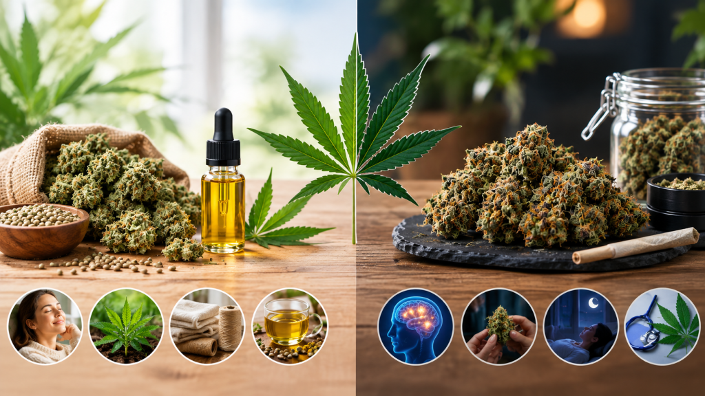 What Are the Key Differences Between Hemp Flower and Cannabis Products in the UK